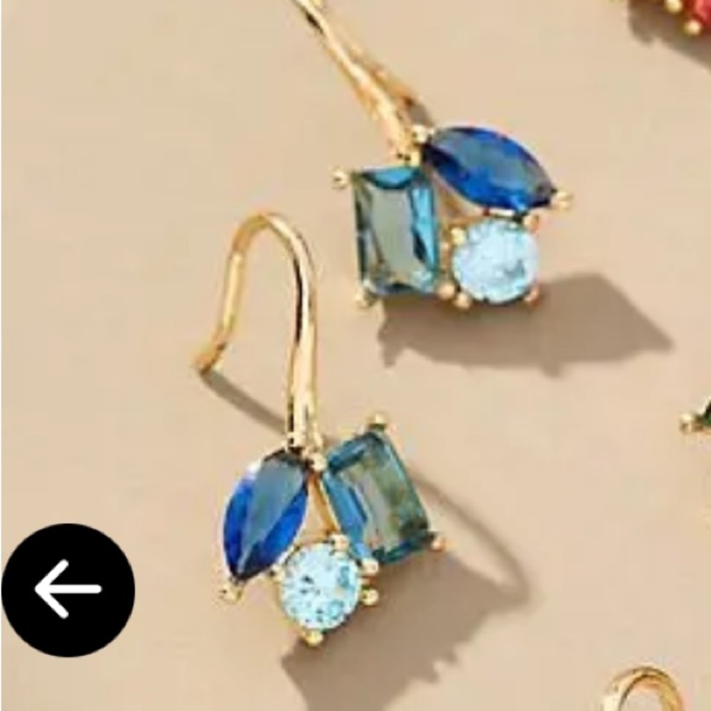NWT cluster crystal earrings